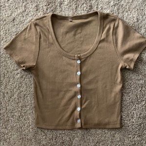 Button up crop top (SOLD!!)